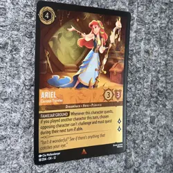 Disney Lorcana Wilds Unknown Ariel Curious Traveler 18/204 Rare Foil - Image 3