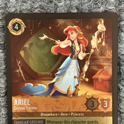 Disney Lorcana Wilds Unknown Ariel Curious Traveler 18/204 Rare Foil - Image 5