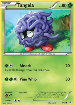Tangela - 8/83 - Common NM, English Pokemon Generations - Image 1