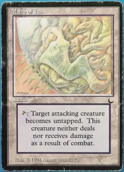 Maze of Ith The Dark VHP/DAMAGED Land Uncommon CARD (518746) ABUGames - Image 1