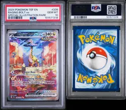 PSA 10 Raging Bolt EX 208/162 2024 Pokemon TEMPORAL FORCES SIR GEM MINT! - Image 3