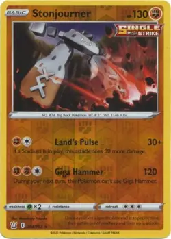 Stonjourner - 084/163 - Rare - Reverse Holo NM, English Pokemon Battle Styles - Image 1