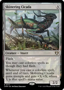 Magic: The Gathering | Skittering Cicada | Commander Masters | NM - Image 1