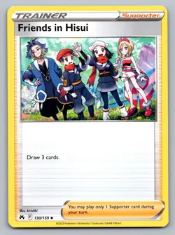 Pokemon TCG Crown Zenith Friends in Hisui #130 - Image 1