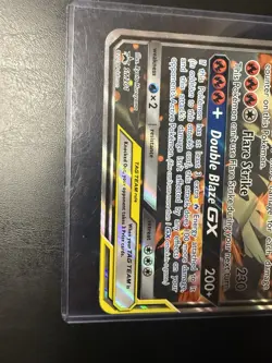 Pokemon Jumbo Reshiram & Charizard GX SM201 Oversized Promo Card - Image 2