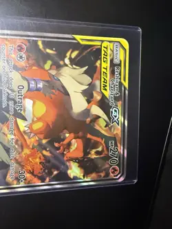 Pokemon Jumbo Reshiram & Charizard GX SM201 Oversized Promo Card - Image 3