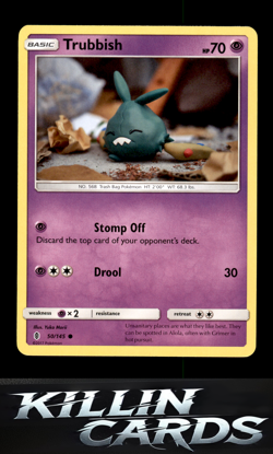 Trubbish 50/145 Pokemon Common SM - Guardians Rising Card NM - Image 1