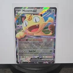 Pokemon TCG Meowth EX 062/088 Perfect Order Full Art Holo Double Rare - Image 1