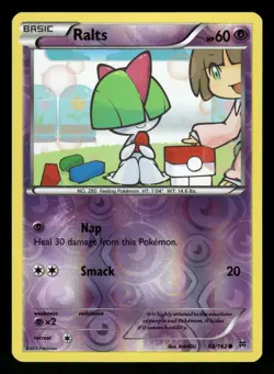 Ralts 68/162 NM Common Reverse Holo BREAKthrough 2015 Pokemon TCG - Image 1