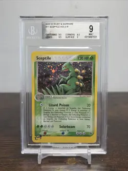 2003 Pokemon EX Ruby & Sapphire #11 Sceptile Holo Rare BGS 9 MINT - Image 1