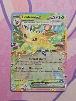 Leafeon EX 006/131 Prismatic Evolutions Pokemon TCG NM - Image 1