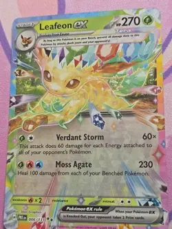 Leafeon EX 006/131 Prismatic Evolutions Pokemon TCG NM - Image 2