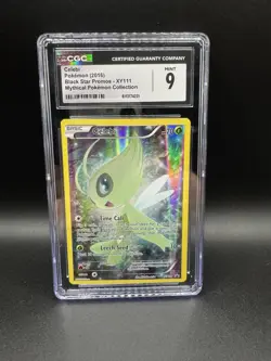 CGC 9 Celebi 2016 Black Star Promos XY111 Pokemon Card Graded - Image 1