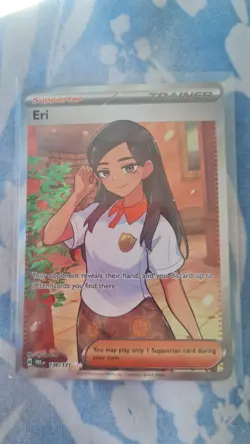 Eri 136/131 Prismatic Evolutions Illustration Rare Pokemon TCG Card Trainer - Image 1