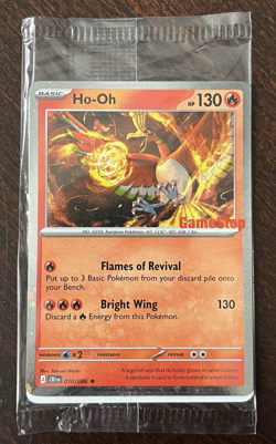 Ho-Oh 010/086 GameStop Promo Card Stamped New! Sealed! Pokemon TCG Chaos Rising - Image 1