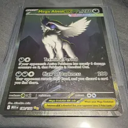 Pokemon TCG Mega Absol EX 180/132 ME01 Mega Evolution Secret Rare Full Art Holo - Image 1