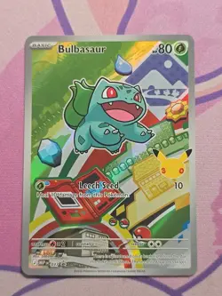 Pokemon TCG - First Partners 30th Anniversary Bulbasaur ENG Black Star Promo 37 - Image 1