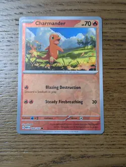 Pokemon Charmander 004/165 Scarlet & Violet 151 Reverse Holo MEW - Image 1
