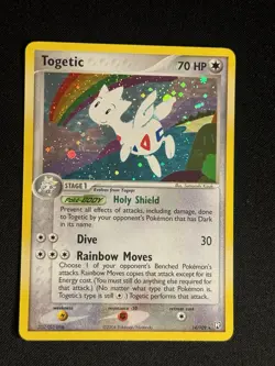 EX Team Rocket Returns Togetic 14/109 Holo Rare - RAINBOW EDGE SWIRL - Image 1