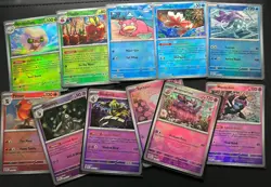 Pokemon TCG Prismatic Evolutions - Pokeball Holos 32 Card Lot R/C/UC - NO DUPES - Image 2