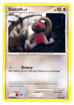 Slakoth - 99/123 - Common NM, English Pokemon Mysterious Treasures - Image 1