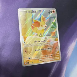 Pokemon Black Star Promo FENNEKIN 080 -ME04: Chaos Rising ETB - Image 1
