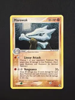 Marowak EX Fire Red & Leaf Green 7/112 Holo SWIRL NM Pokemon TCG - Image 1
