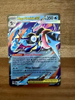 Mega Greninja ex 22/86 Double Rare Pokemon Chaos Rising ME04 NM - Image 1