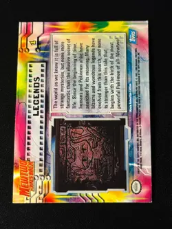 Legends 1 Holo Blue Logo Pokemon Topps - Image 2