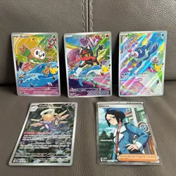 Pokemon TCG First Partner Collection Alola Starters- Rowlet, Litten & Popplio +2 - Image 1