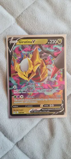 Giratina V 130/196 Sword & Shield Lost Origin Rare Holo Pokemon Card - NM - Image 1