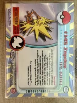 POKEMON ZAPDOS #145 — 2000 TOPPS CHROME SPECTRA | RAW MINT | PSA 10 CANDIDATE - Image 2