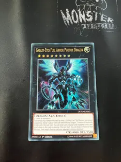 YUGIOH GALAXY-EYES FULL ARMOR PHOTON DRAGON ULTRA RARE DUPO-EN063 1ST EDITION - Image 1