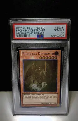 Yu-Gi-Oh! Prophecy Destroyer REDU-EN081 Ultimate Rare 1st Edition PSA 10 Pop 4 - Image 2