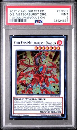 Yu-Gi-Oh! Odd-Eyes Meteorburst Dragon PEVO-EN032 PSA 9 MINT PENDULUM EVOLUTION - Image 3