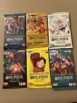 One Piece Booster Pack Lot 6 (OP03 OP04 OP05 OP06 OP07 OP08) - Image 1