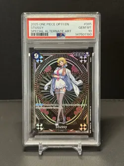 Stussy SP Alternate Art One Piece OP07-085 A Fist of Divine Speed PSA 10 - Image 1