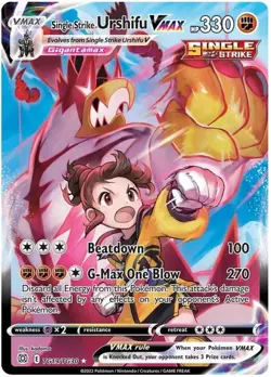 Single Strike Urshifu VMAX - TG19/TG30 - Character Rare NM, English Pokemon Bril - Image 1