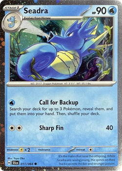 Seadra - 011/064 - Cosmos Holo Theme Deck Exclusive NM, English Pokemon Theme De - Image 1