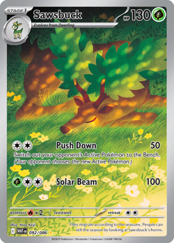 Sawsbuck - 092/086 - Illustration Rare NM, English Pokemon White Flare - Image 1