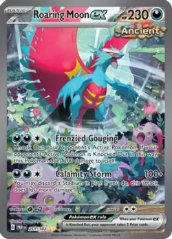 Roaring Moon ex - 251/182 - Special Illustration Rare LP, English Pokemon Parado - Image 1