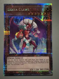 YUGIOH SANTA CLAWS (EFFECT) ASIA ENGLISH EDITION ES01-AE007 25TH FOIL QCSR - Image 1