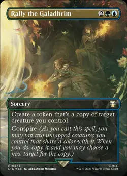 [1x] Rally the Galadhrim - Surge Foil - Borderless Near Mint, English The Lord o - Image 1