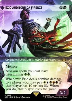 MTG FOIL Ezio Auditore da Firenze 131 Showcase - Assassin's Creed #131 - Image 1