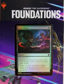 MTG FDN: Bushwhack (Sorcery) Regular Common Foil 0215 Foundations - Image 1