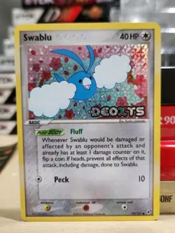 Pokemon Swablu Common EX Deoxys Reverse Holo 79/107 LP TCG - Image 1