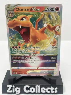Pokemon TCG Charizard VSTAR Sword & Shield: Brilliant Stars 018/172 Holo... - Image 1