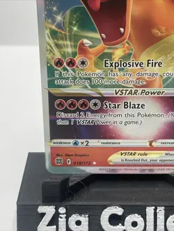 Pokemon TCG Charizard VSTAR Sword & Shield: Brilliant Stars 018/172 Holo... - Image 5