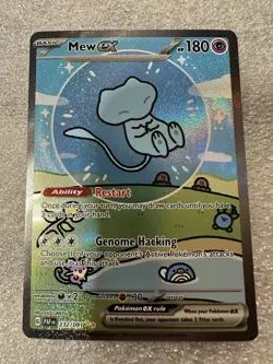 Pokemon TCG Paldean Fates Bubble Mew EX 232/091 Special Illustration Rare SIR NM - Image 1