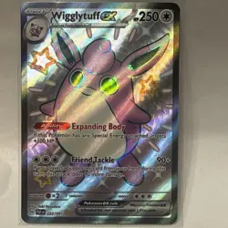 Wigglytuff ex 222/091 SV: Paldean Fates Pokemon - Image 1
